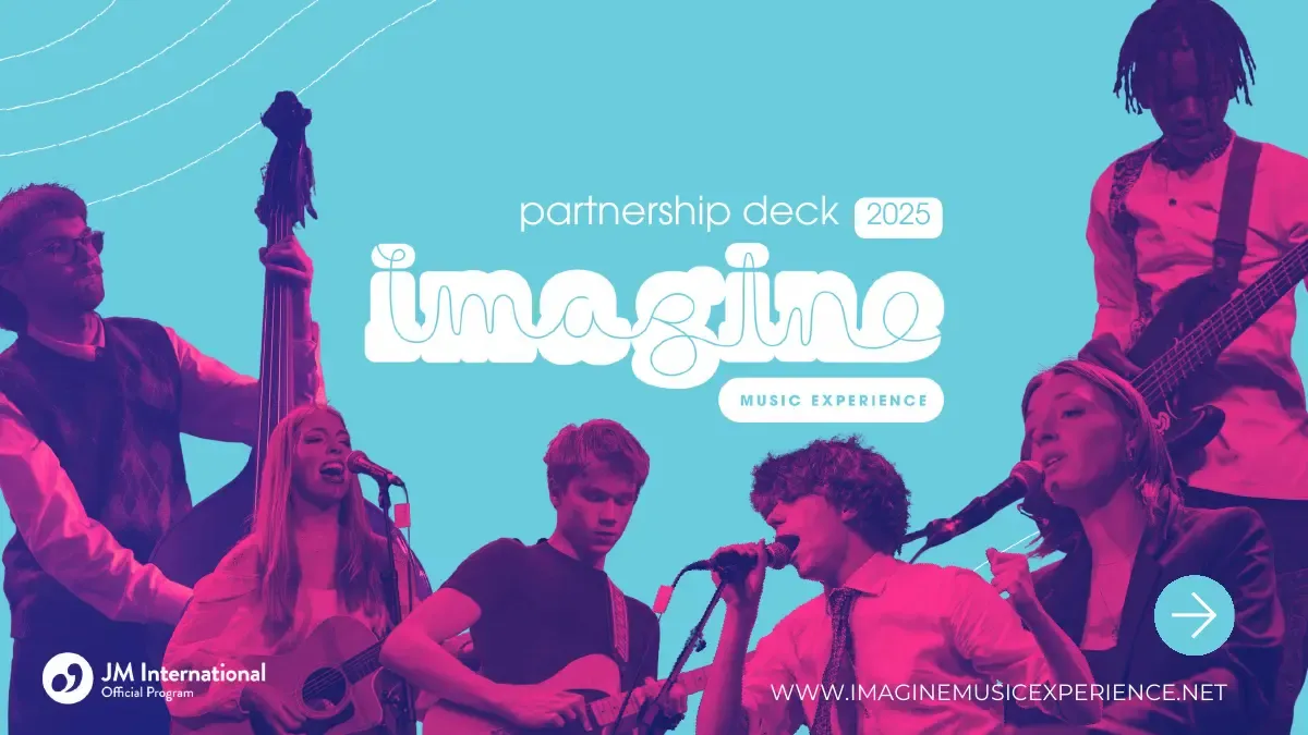Cover of the Imagine 2025 partnership deck created by Eya