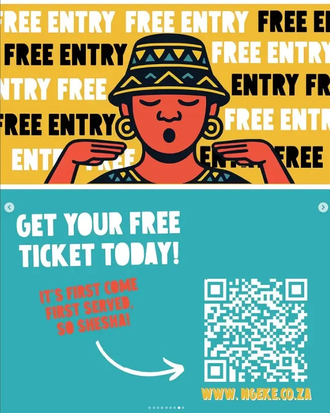 Ngeke Festival free entry campaign content